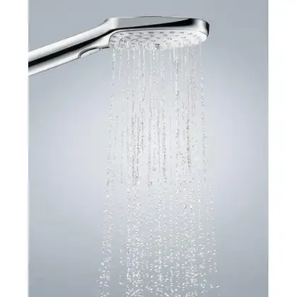 Ручний душ, Hansgrohe Raindance Select E 120 3jet, білий / хром (26520400) Ручний душ, Hansgrohe Raindance Select E 120 3jet, білий / хром (26520400)