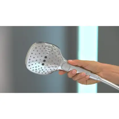 Ручний душ, Hansgrohe Raindance Select E 120 3jet, білий / хром (26520400) Ручний душ, Hansgrohe Raindance Select E 120 3jet, білий / хром (26520400)