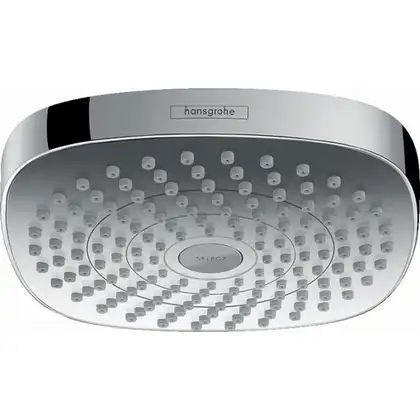 Верхній душ Hansgrohe Croma Select E 180 2jet Showerpipe EcoSmart 9 л / хв, білий / хром (26528400)