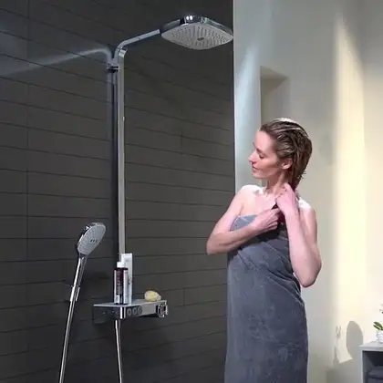 Hansgrohe Raindance Select E Душевая система, белый/хром (27126400)