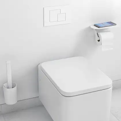 Комплект аксесуарів Hansgrohe WallStoris 2в1, Matt White (27969700)