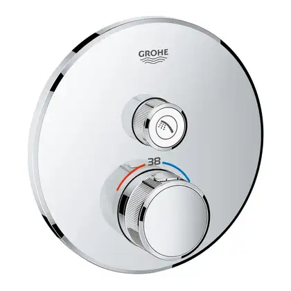 Термостат для вбудованого монтажу на один вихід Grohe Grohtherm SmartControl (29118000) Термостат для вбудованого монтажу на один вихід Grohe Grohtherm SmartControl (29118000)