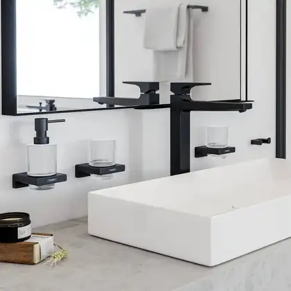 Гачок подвійний Hansgrohe AddStoris 3,6х1,6x6,6 см, Brushed Black (41755340)