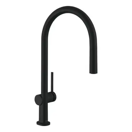 Кухонний змішувач Hansgrohe Talis 210 1jet з витяжним виливом Sbox, чорний матовий (72803670)