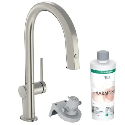 Змішувач кухонний Hansgrohe Aqittura M91 FilterSystem 210 1jet pull/out Harmony, Stainless (76801800)