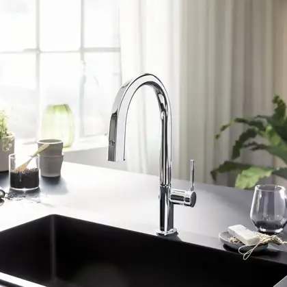 Змішувач кухонний Hansgrohe Aqittura M91 FilterSystem 210 1jet pull/out Harmony, Stainless (76801800)