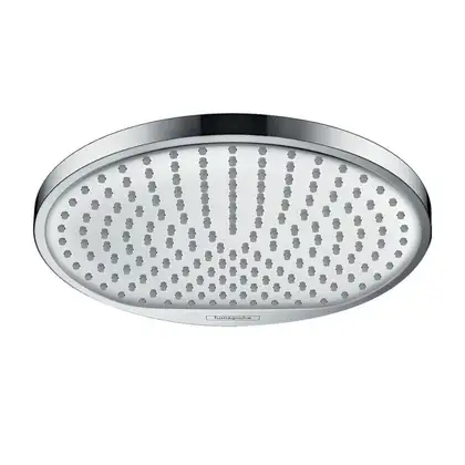 Верхній душ Hansgrohe Crometta S 240 1jet, EcoSmart 9л / хв, білий / хром (26724000)
