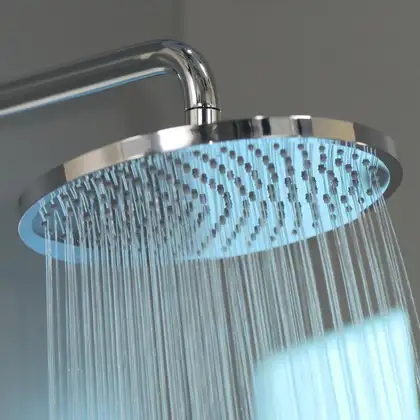 Верхній душ Hansgrohe Crometta S 240 1jet, EcoSmart 9л / хв, білий / хром (26724000)