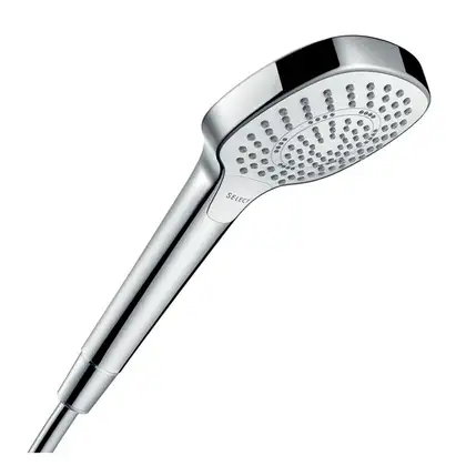 Ручний душ Hansgrohe Croma Select E Multi EcoSmart 9 л / хв, білий / хром (26811400)
