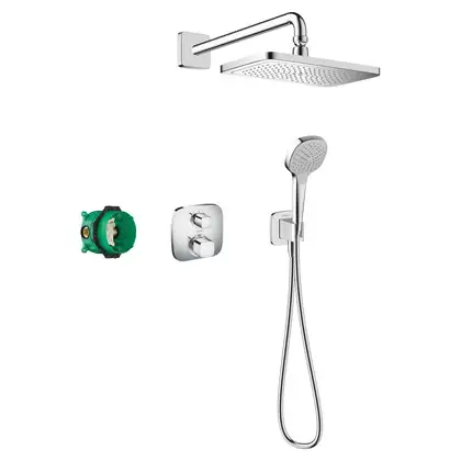 Hansgrohe Croma E 280 1jet Ecostat E, душова система, хром (27953000)