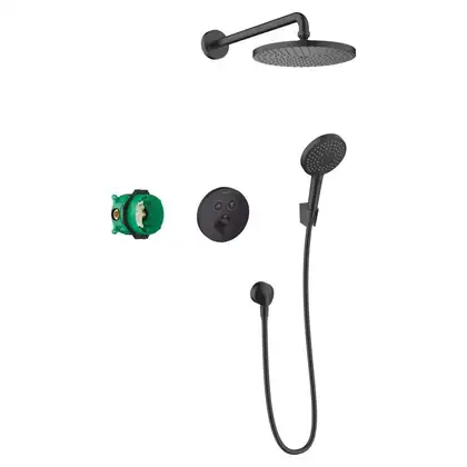 Hansgrohe Raindance S 240 Душова система, чорний матовий (27959670)