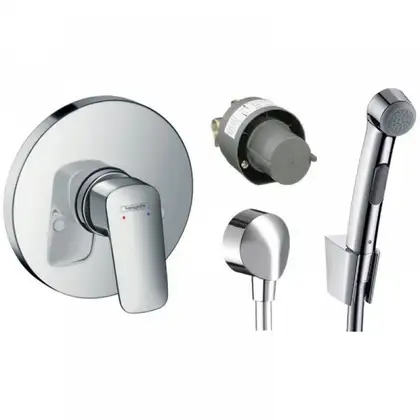 Гігієнічний душ Hansgrohe Logis з душовою лійкою, хром (3B111219) Гігієнічний душ Hansgrohe Logis з душовою лійкою, хром (3B111219)
