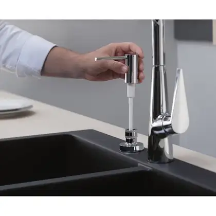 Дозатор кухонний для миючого Hansgrohe A51, 500 ml, Matt Black (40448670)