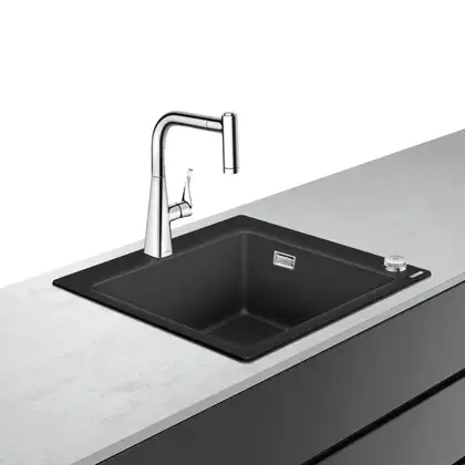 Кухонна мийка Hansgrohe C51 C51-F450-01 Sink combi 560x510 зі змішувачем Select, Сhrome (43212000)