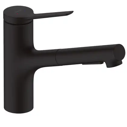 Hansgrohe Zesis M33 Змішувач для кухні, чорний матовий (74803670)
