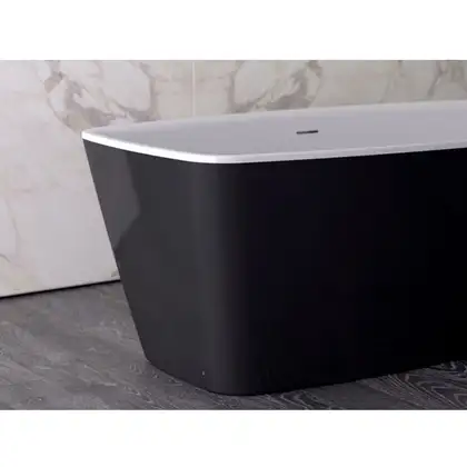 Ванна акрилова Knief Aqua Plus PRINCESS 170х70, White Mat / Black Matt (0100-081bicolour mat)