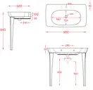 Умивальник підвісний Artceram Civitas, 90x50 (CIL002 01; 00)
