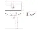 Умивальник підвісний Artceram The One, 90x40 (THL002 05; 00) (THL002 05;00)