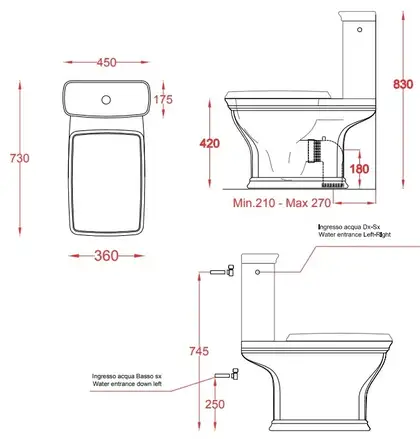 Бачок для унітазу Artceram Civitas (CIC009 01; 00) Бачок для унітазу Artceram Civitas (CIC009 01; 00)