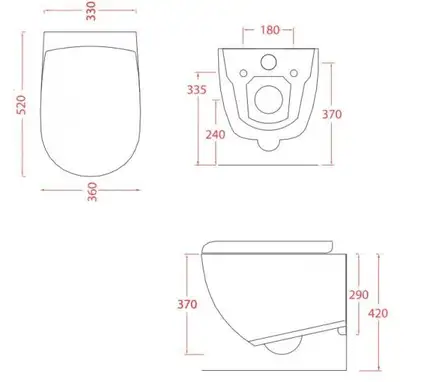 Унітаз підвісний безободковий Artceram File 2.0, blue sapphire (FLV004 16; 00)