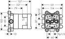 Axor SHOWERSOLUTIONS Прихована частина для душа 2jet (35361180)