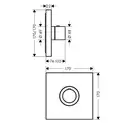 Axor Shower Select Highflow Термостат для душу, хром (36718000)