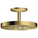 Верхній душ Axor One 280 1jet із стельовим кронштейном 120 мм, Polished Gold Optic (48493990)