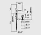 Bossini APICE Змішувач для умивальника настінний, хром (Z00549000030005)