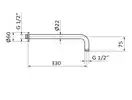 Душовий кронштейн GRB Hydro (05025001)
