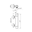 Змішувач для душу GRB Eco Prime, хром (137200)