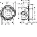 Hansgrohe Axor Ibox Universal, прихована частина (01700180)