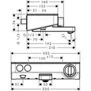 Hansgrohe ShowerTablet Select 300 Термостат для ванны, хром (13151000)