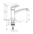 Змішувач для кухні Hansgrohe Ecos M, хром (14815000)