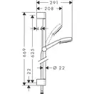 Набір змішувачів для ванни Hansgrohe Eco Logis 100 (71104 + 7140 + 26651400), хром (20200001)