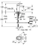Grohe Eurocube Змішувач для раковини S-розміру, хром (2312700E)
