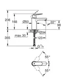 Змішувач для умивальника Grohe Eurosmart Cosmopolitan M-Size (23327000)