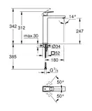 Grohe Eurocube Смеситель для раковины, хром (23406000)
