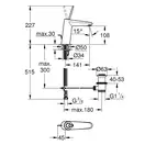 Змішувач для умивальника Grohe Eurodisc Joy M-Size, хром (23427000)
