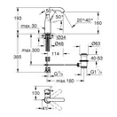 Змішувач для раковини M-розміру Grohe Essence New (23462001)