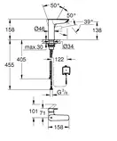 Grohe Eurosmart New Змішувач для умивальника, хром (23975003)