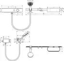 Hansgrohe WallStoris Комплект для душу 7в1, Matt White (24250700)