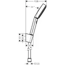 Hansgrohe Pulsify Select Душовий набір 105 3jet, хром (24302000)