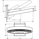 Верхній душ, Hansgrohe Rainfinity 360 1jet, Matt White (26230700)