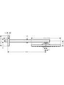 Верхній душ Hansgrohe Raindance E Overhead shower 300 1jet, brushed black chrome (26238340)