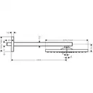 Верхній душ Hansgrohe Raindance E Overhead shower 300 1jet, polished gold optic (26238990)