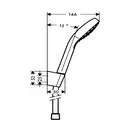 Hansgrohe Croma Select E Vario 125 Душовий набір, білий / хром (26425400)