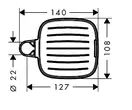 Мильниця Hansgrohe Casetta`E, хром (26519000)