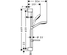 Hansgrohe Croma Select E Vario Душовий набір, білий/хром (26586400)