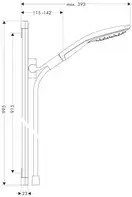 Душовий набір Hansgrohe Raindance Select S 150 3jet, хром (26626000)
