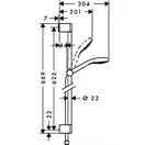 Hansgrohe Crometta 100 Multi Душовий набір, білий/хром (26650400)